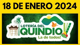 Resultado de la LOTERIA del QUINDIO del JUEVES 18 de enero de 2024 💫✅💰 ULTIMO SORTEO [upl. by Mandych163]