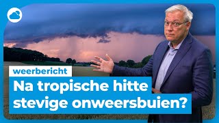 Weerbericht tropisch weekend maar ook onweersbuien [upl. by Hew]