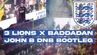 3 Lions x Badadan John B DNB Bootleg Remix  ITS COMING HOME [upl. by Martijn]