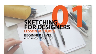 How to Draw  Sketching for Product Designers Tutorial Tools Beginner01 [upl. by Guilbert454]