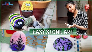 Easy Stone Painting Ideas  Pebble Art  Rock Painting Ideas  DIY [upl. by Azitram]