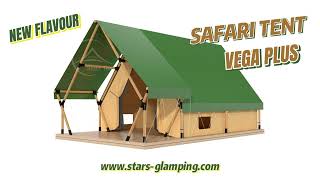 Vega Plus  Luxury Safari Tent with Bathroom for Glamping [upl. by Eemla903]