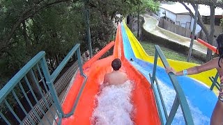 Racing Speed Slide at Schlitterbahn New Braunfels [upl. by Hajed162]