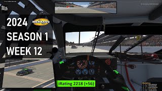 Season finale at Indianapolis ARCA iRacing Season 1 2024 Week 12 [upl. by Milore]