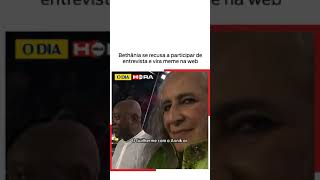 Maria Bethânia se recusa a participar de entrevista e vira meme na web [upl. by Annauqahs]