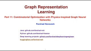 Part 11 combinatorial optimization with physicsinspired graph neural networks [upl. by Odelia]