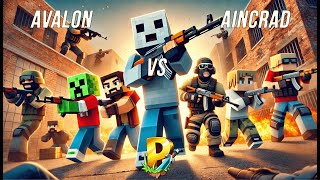 BÜYÜK KAPIŞMA AVALON VS AİNCRAD CS2 VSSİ  dc ip site reddit instagram minecraft provanas [upl. by Lathan269]