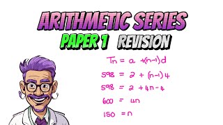 Arithmetic Series Sn Exam Question  Grade 12 Revision Paper 1 Part 9 of 34 [upl. by Etnovaj984]