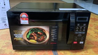 Unboxing  Sharp Microwave Oven R207EK 20L [upl. by Lais]