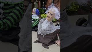 Scary pneumatic Gramps animatronic from Lowes halloween2023 grampsanimatronic loweshalloween [upl. by Mattson]