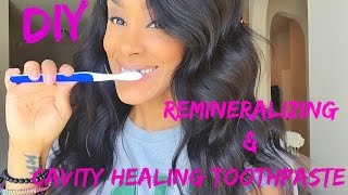 DIY CAVITY HEALING amp WHITENING TOOTHPASTE [upl. by Porush]