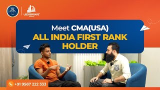 CMAUSA All India First Rank Holder Shares His Experience [upl. by Eislel]