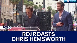 Robert Downey Jr roasts Chris Hemsworth [upl. by Anuahc267]