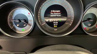 How to Reset the 2013 Mercedes Benz C300 Tire Pressure Warning Light  TPMS [upl. by Ilrak208]