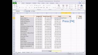 Excel Quick Tip 2  The Quickest Way to put Dollar Signs into a Formula  Wise Owl [upl. by Dorine]