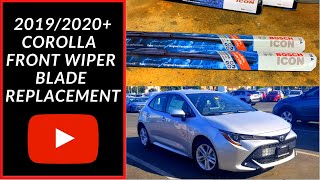 How To Replace the Front Wipers On a 20192020 Toyota Corolla [upl. by Einomrah530]