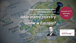 Jakie mamy rejestry umów w Europie [upl. by Rivy]