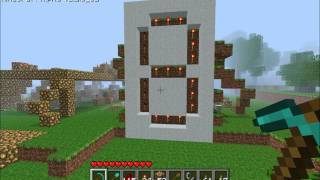 Minecraft Redstone  Clock Driven Counter with 7Segment Torch Display [upl. by Oinota]