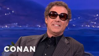 Will Ferrell Enjoys Wearing Ladies Sunglasses  CONAN on TBS [upl. by Manvell]