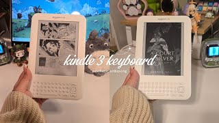 🃏kindle 3 keyboard aesthetic unboxing  is it worth it in 2024 [upl. by Puklich]