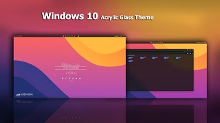 Make Your Windows 10 A Glass Look with Orchis Theme [upl. by Alian]