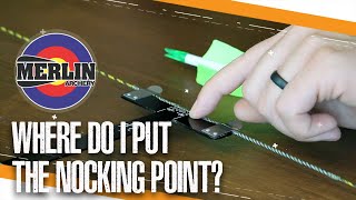 Nock point position for a traditional bow  Merlin archery [upl. by Ennovyhc]