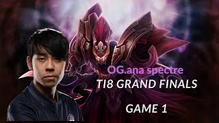 GAME 1  TI8 OG vs PSGLGD OGana perspective  Get tips how he play as Spectre [upl. by Cristiona]