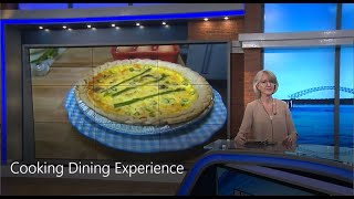 How to Make Quiche Cooking by Logan on Memphis Morning Show [upl. by Grubb]