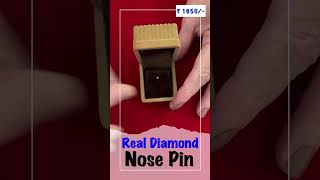 100 Real Diamond Nose Pin diamondnosepin reels shortsfeed shorts [upl. by Ccasi]