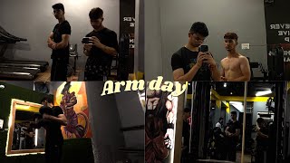 Arms day ll Arms workout 💪🏻 [upl. by Holihs946]