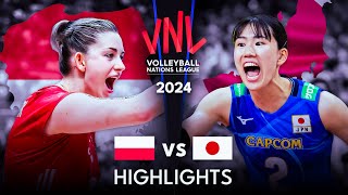 🇵🇱 POLAND vs JAPAN 🇯🇵  Highlights  Womens VNL 2024 [upl. by Cutlor545]