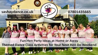 Hen party dance class ideas at home or away mobile hen do entertainment activities for garden party [upl. by Wylen]