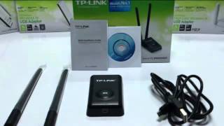 วิธีการ ติดตั้ง Wireless USB Adapter TPLINK รุ่น TLWN8200ND [upl. by Sanfourd680]