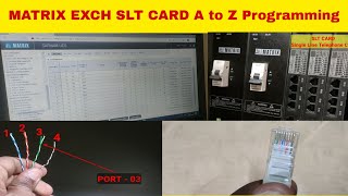 Matrix Exchange SLT programming Telephone Facilities Colour coding cabletrunk access in malayalam [upl. by Einohpets]