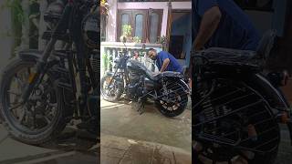 Bike wash shortsfeed shorts bikewashing royalenfield [upl. by Yborian751]