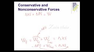 8 4 Conservative and nonconservative forces [upl. by Inalel207]