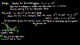 1Dimensional Flows Bifurcations Lecture 2 [upl. by Anada]