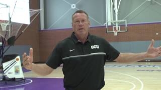 Grand Canyon University Coach Dan Majerle shows a great warm up shooting drill [upl. by Riesman]