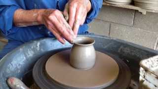 How to throw diddy jugs on a pottery wheel [upl. by Acilef]