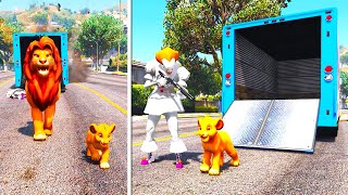 Simba’s Nightmare Trapped by IT in GTA V 😱🦁 [upl. by Miner]