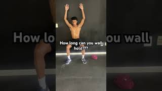 You Need To Do Wall Squats legs exercise [upl. by Groeg]