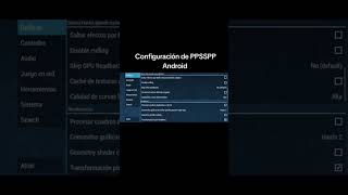 Configuración PPSSPP ANDROID GAMA MEDIA BAJAayudameacrecer parativideosviralvideo games [upl. by Anaujahs252]