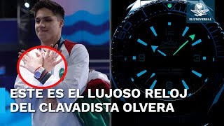 Lujoso reloj del clavadista mexicano Osmar Olvera causa sensación [upl. by Nyliac]