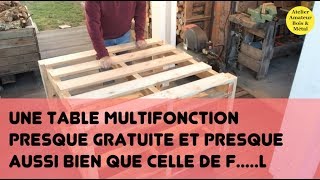 Une table multifonction presque gratuite [upl. by Ellessig]