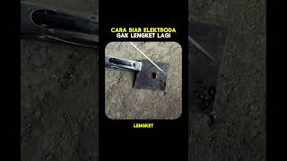 cara biar elektroda las stick gak lengket lagi pas dinyalain welderindonesia [upl. by Yddeg616]