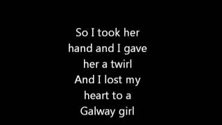 Steve Earle  The Galway Girl LYRICS VIDEO [upl. by Ramad]