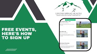 FREE events heres how to sign up  Orem Utah Chiropractor [upl. by Eniala]