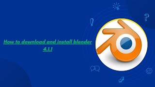 How to download and install blender 411 3d animation  chandanimation cgi animation [upl. by Baptist]