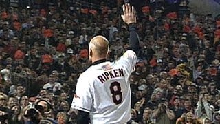 BOSBAL Ripken takes the final atbat of his career [upl. by Idroj]