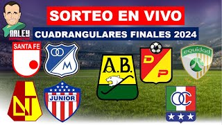 SORTEO CUADRANGULARES FINALES 2024  LIGA BETPLAY l [upl. by Ennybor]